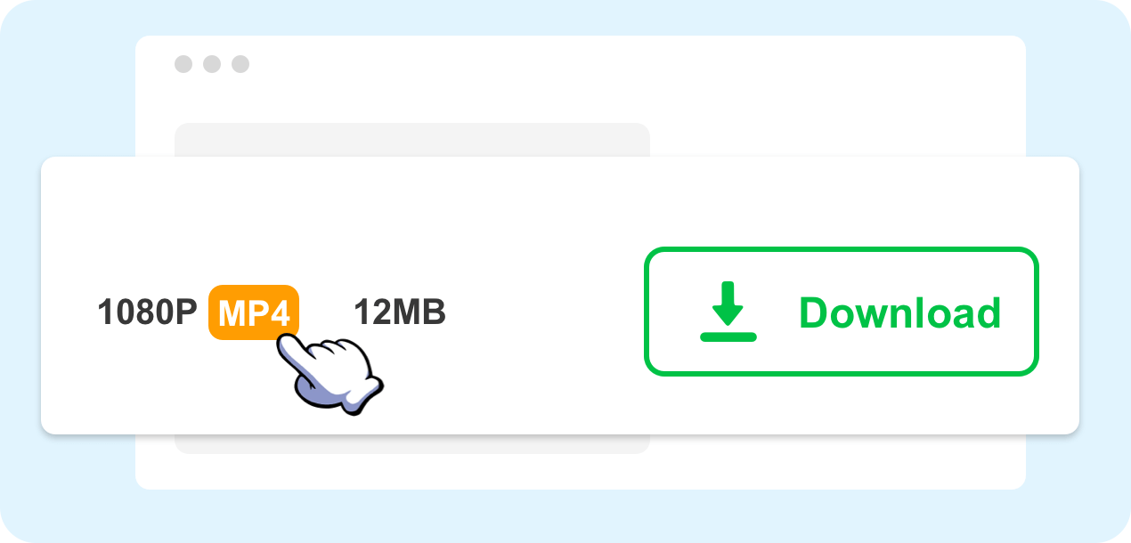 Choisissez le Format et la Qualité